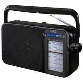 QFX - Portable AM/FM/Shortwave Radio R-24 - Black