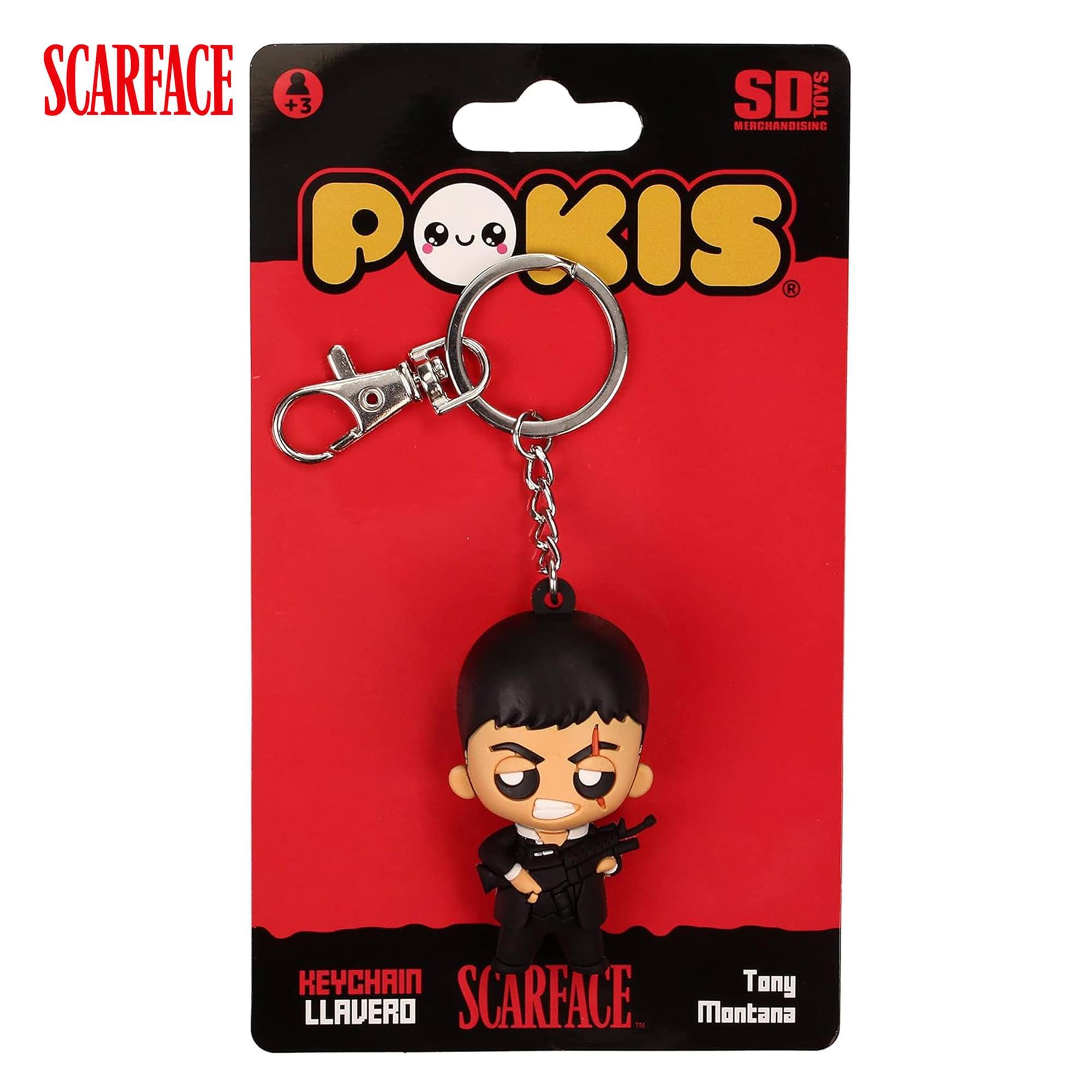 SCARFACE +3 SD TOYS MERCHANDISING POKIS P H KEYCHAIN Tony Montana
