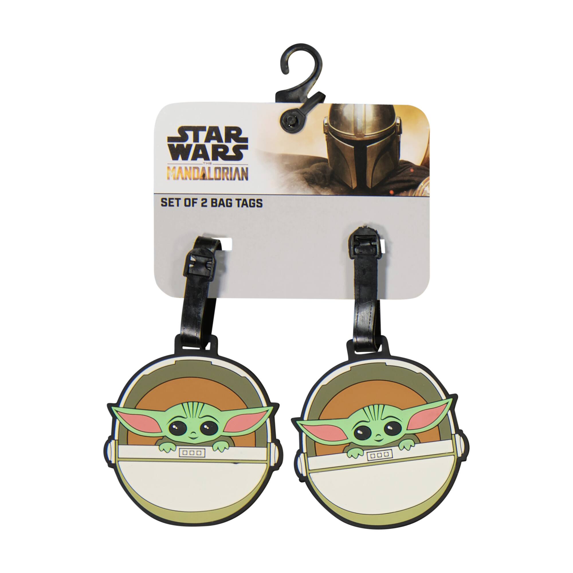 2 STAR WARS THE MANDALORIAN SET OF 2 BAG TAGS