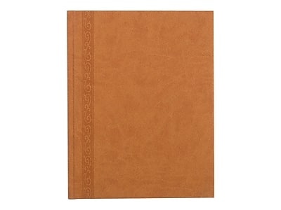 Blueline - Da Vinci Hardcover Journal, 7.25" x 9.25", College Ruled, Tan, 150 Pages - Brown