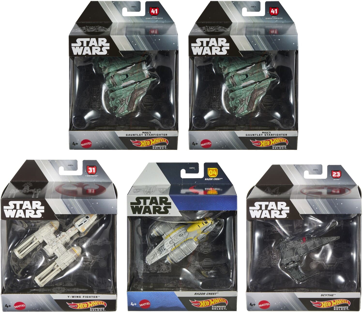 Mattel - Hot Wheels Premium Star Wars Starships 5-Piece J Assortment - COLLECTIBLES - Multicolor price history on PriceWatchPro
