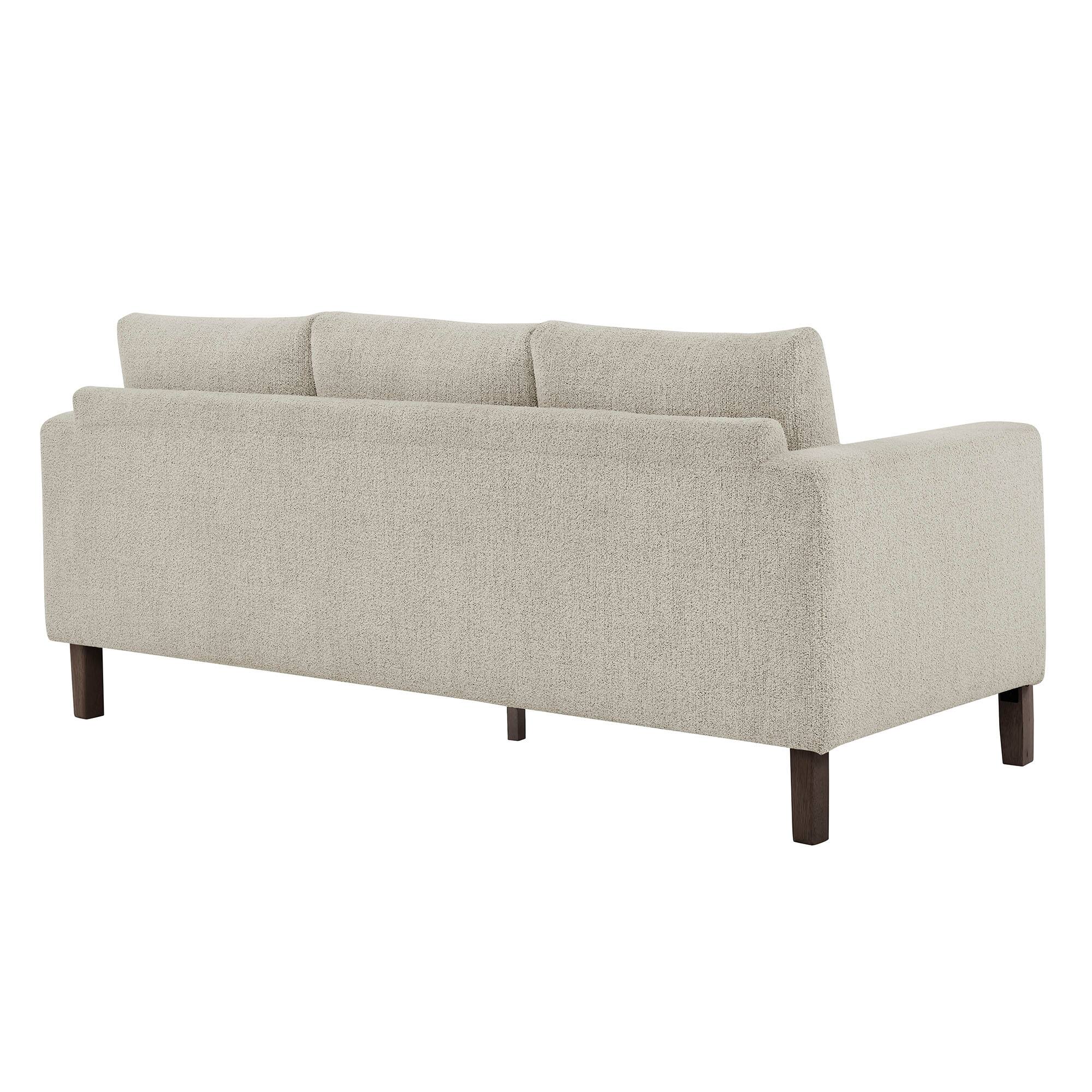 Alt View 1. Modway - Hawken Boucle Fabric Sofa by Modway - Parchment Espresso.