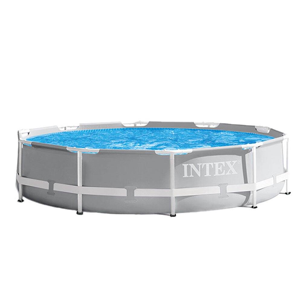 Alt View 1. Intex - INTEX 10' x 30" Prism Frame Above Ground Swimming Pool and Maintenance Kit.