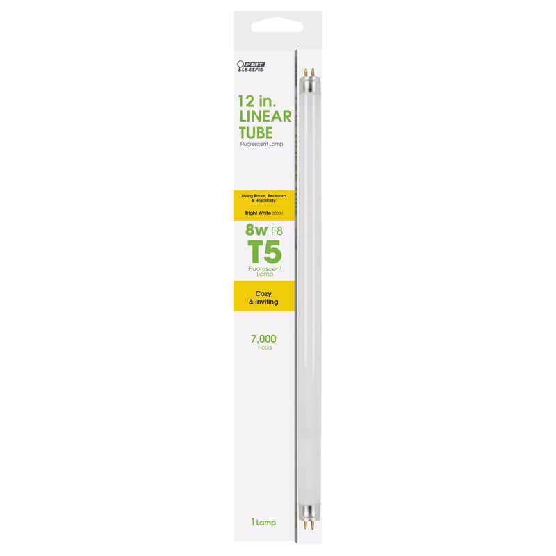 FEIT ELECTRIC - 8 W T5 0.63 in. D X 12 in. L Fluorescent Bulb Soft White Linear 2700 K 1 pk price history on PriceWatchPro