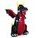 Alt View 19. Costway - 8 FT Halloween Inflatable Fire Dragon Giant Blow up Decoration with LED Lights - Black/Red.