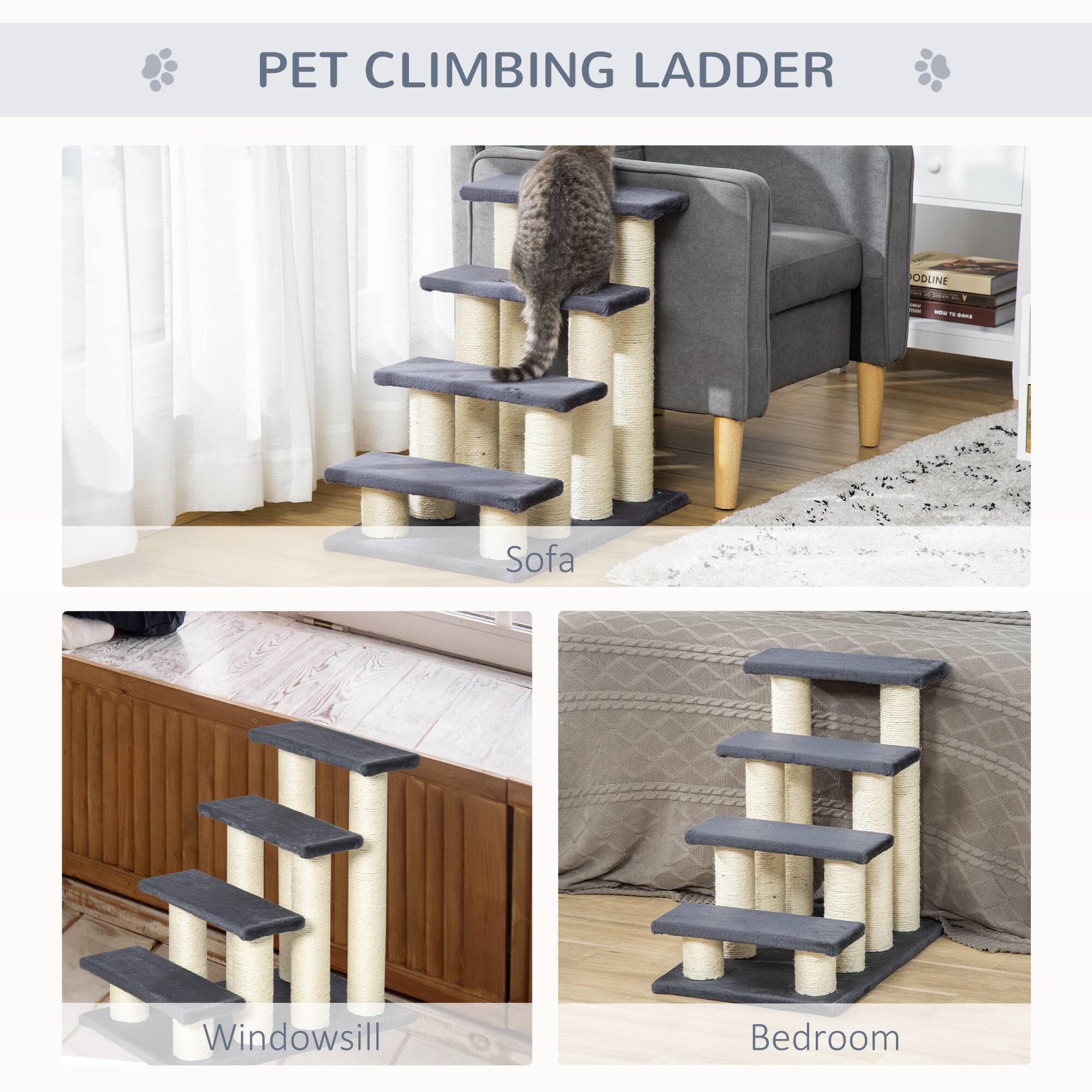 PET CLIMBING LADDER

Sofa

Windowsill

Bedroom