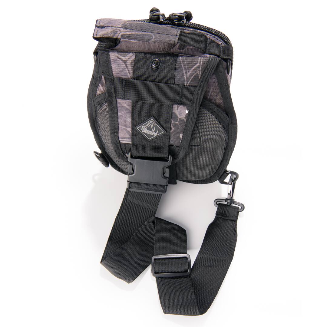 Alt View 6. Rattlesnake Tactical - Rattlesnake Tactical Sling Pack with Pistol Retention System, Black Camo - Black Python.