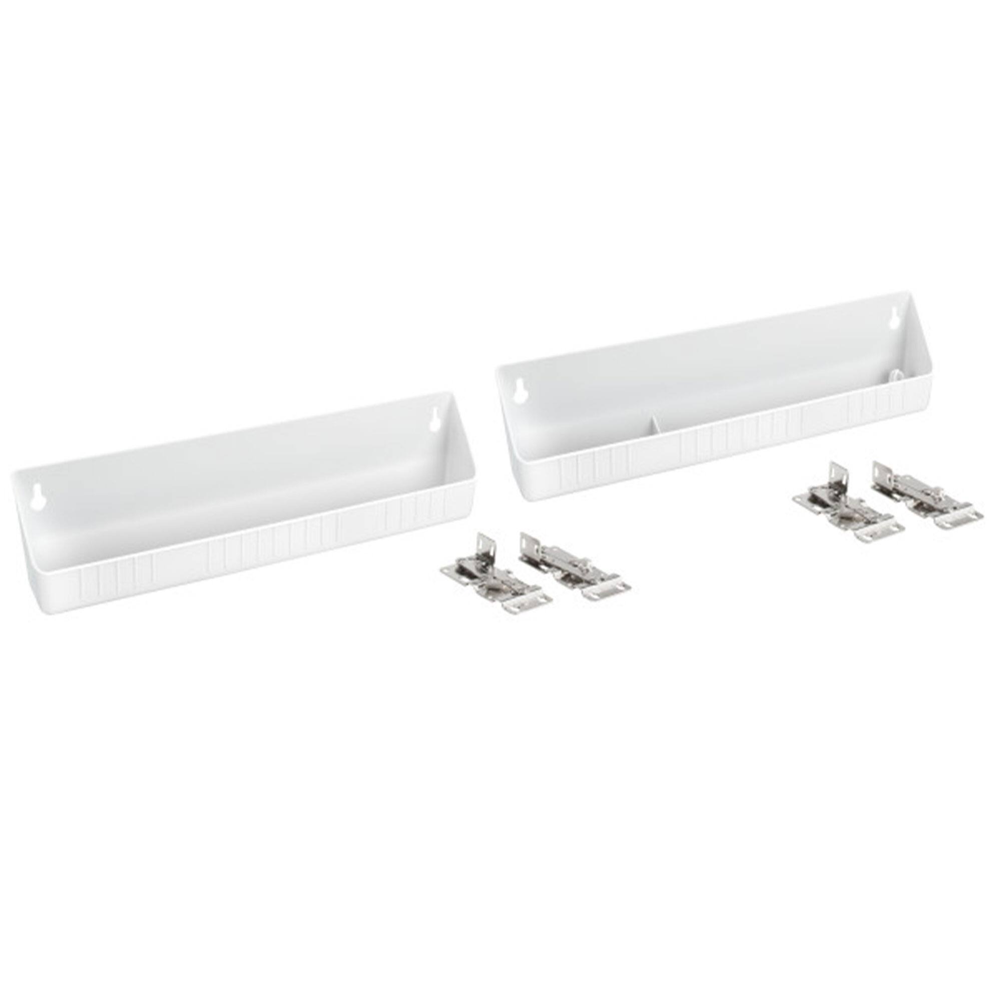 Front. Rev-A-Shelf - Rev-A-Shelf 14" Kitchen Sink Front Tip Out Accessory Trays, White, 6572-14-11-52 - White.