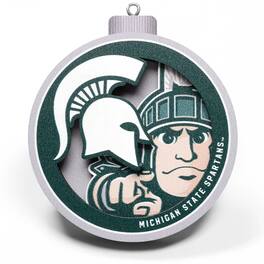 YouTheFan - Michigan State Spartans 3D Logo Series Ornament - Multicolor
