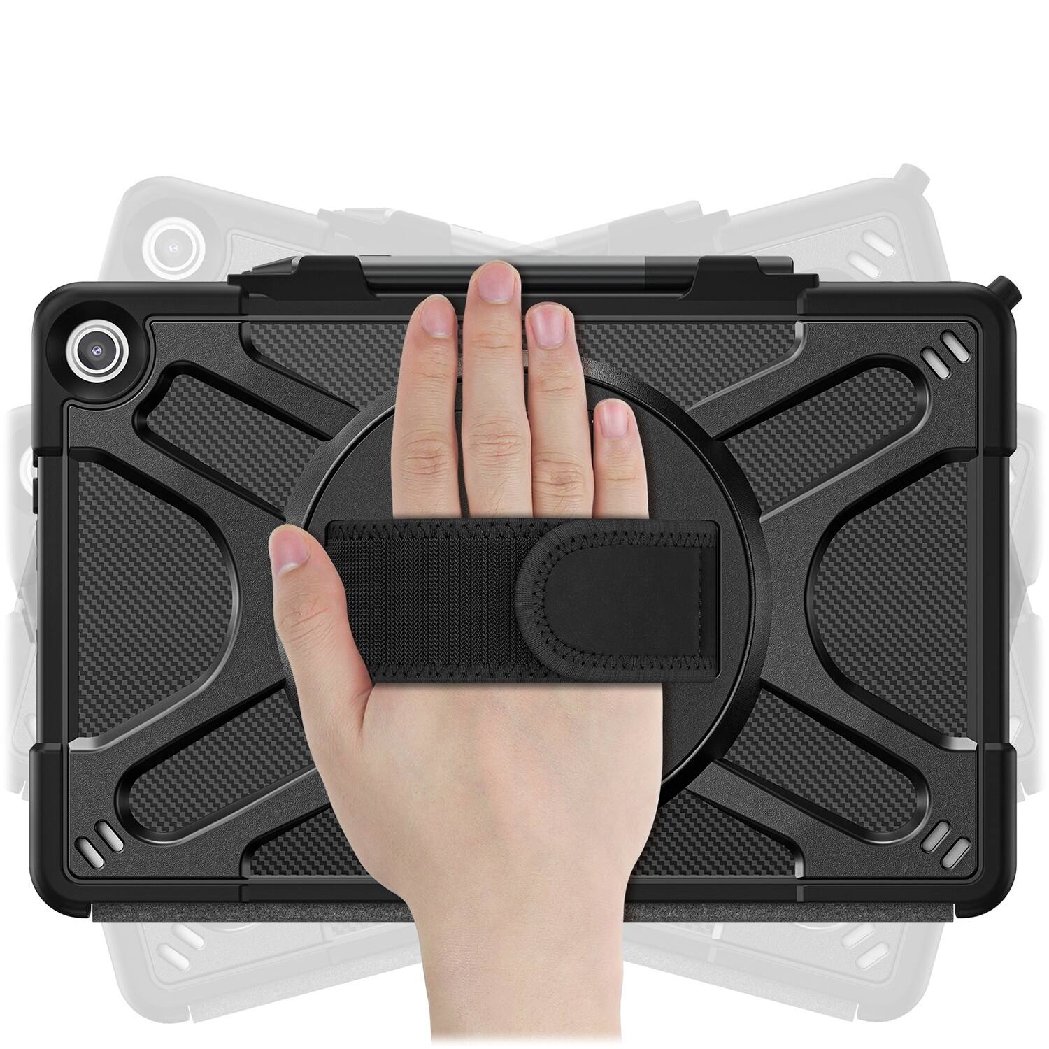 Alt View 15. SaharaCase - DEFENSE-X Series Case for Amazon Fire Max 11 (2023) - Black.