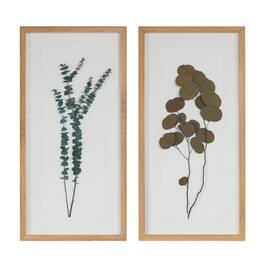 BreeBe - Dried Eucalyptus Frame (Set of 2) - White, Green