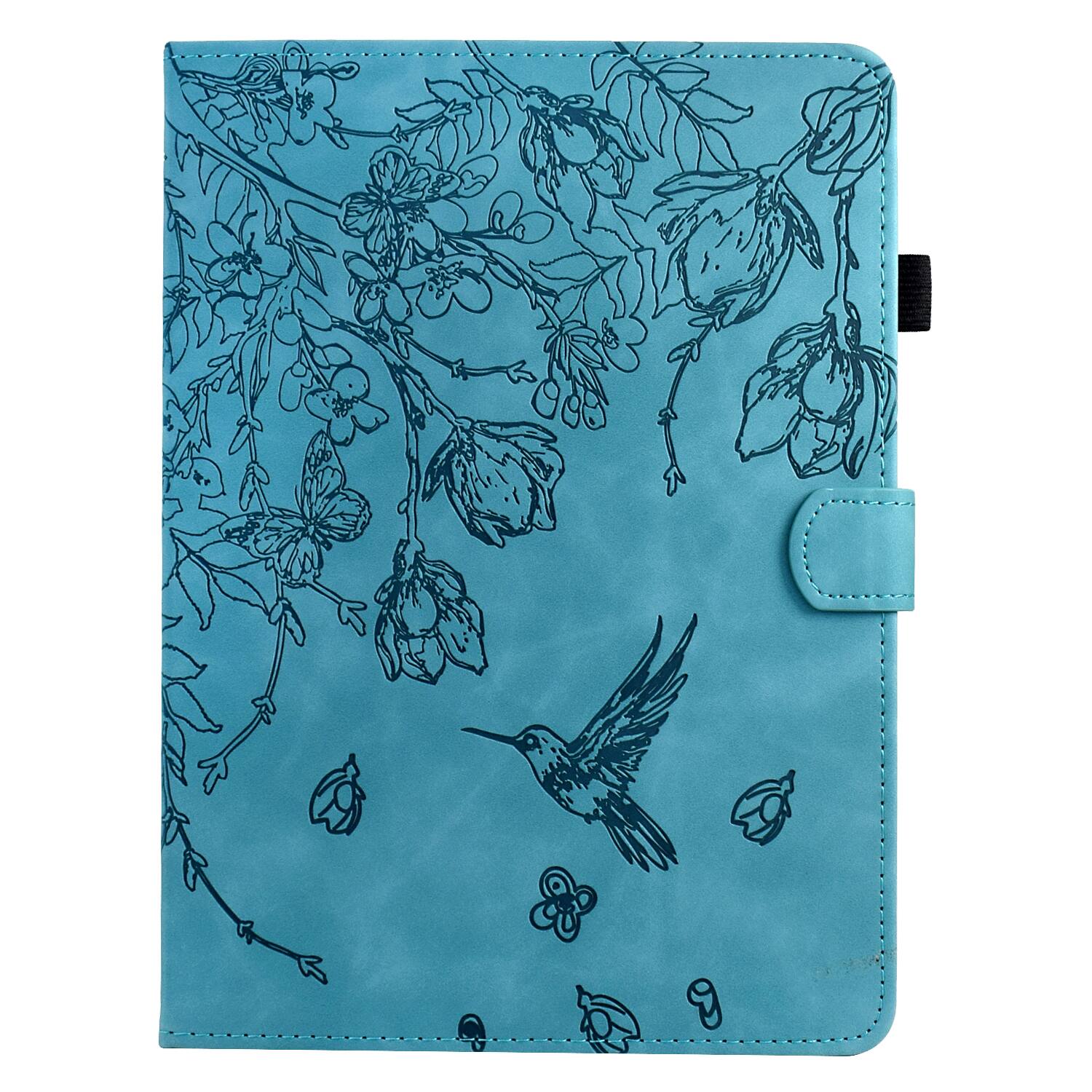 Alt View 5. Dteck - for Apple iPad mini (A17 Pro) 2024/iPad mini 6th Gen 8.3" 2021 Embossed Folio Case,PU Leather Flip Stand Tablet Cover - Blue.