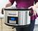 Angle. Elite Gourmet - 8.5Qt. Digital Slow Cooker - Stainless-Steel/Black.