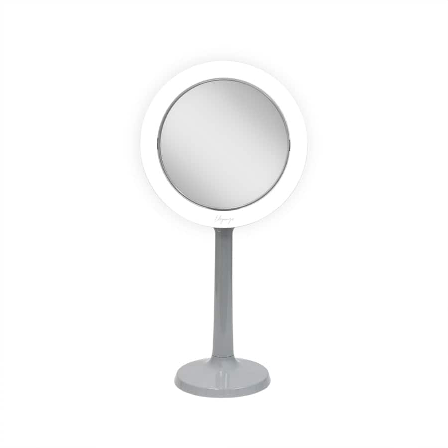 Zadro - Hudson, LED Lighted Makeup Mirror with 8X/1X Magnifications & Suction Cup Mounting - Gray price history on PriceWatchPro