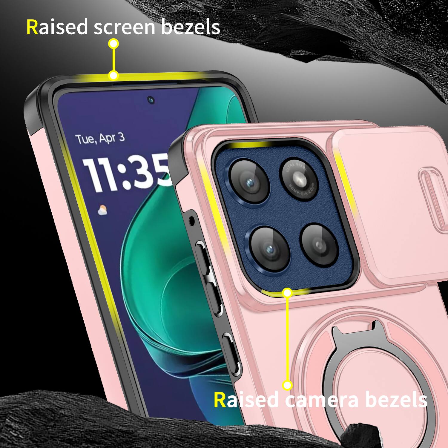 Raised screen bezels  
Tue, Apr 3 11:35  
Raised camera bezels