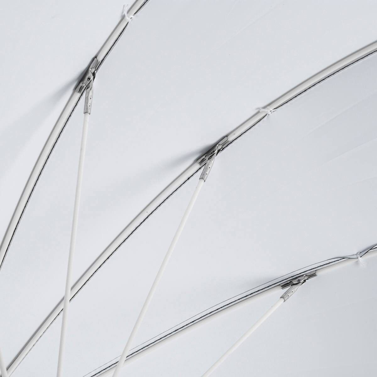 Alt View 7. Glow - Glow Easy Lock Medium Deep White Fiberglass Umbrella (33").