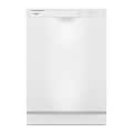 Whirlpool - 24 inch Front Control Built-In Dishwasher with Boost Cycle and 57 dBA - White