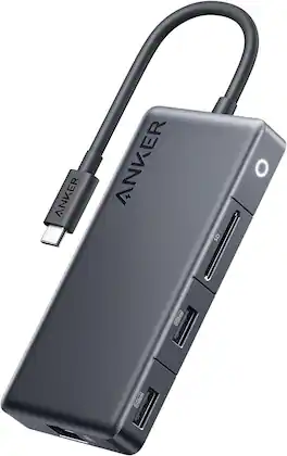 Anker - USB-C Hub (7-in-1, 4K HDMI) - Gray