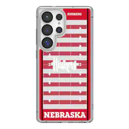 Keyscaper - NCAA - Nebraska Huskers Field Galaxy Clear Case - S23 Ultra - Multicolor
