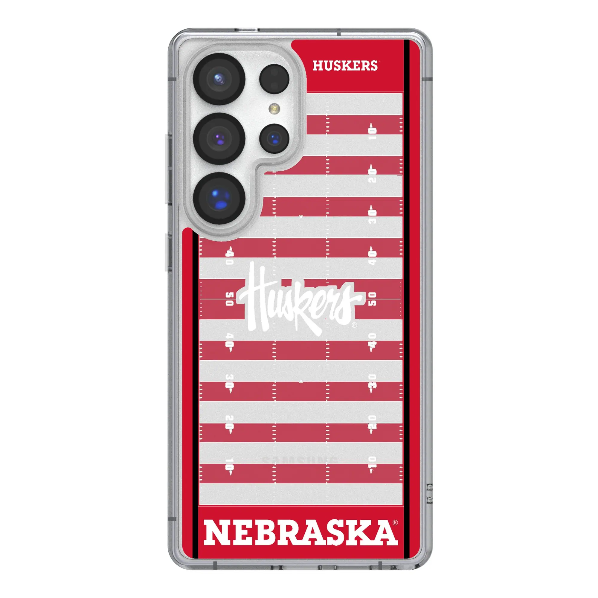 Keyscaper - NCAA - Nebraska Huskers Field Galaxy Clear Case - S23 Ultra - Multicolor