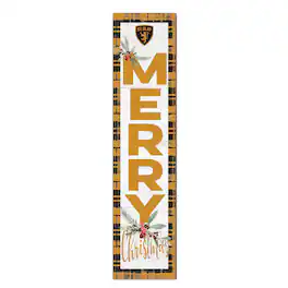 Jardine - St. Olaf Oles 12'' x 48'' Outdoor Merry Christmas Leaner - White