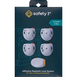 Safety 1st - White Plastic Magnetic Cabinet Locks 5 pk