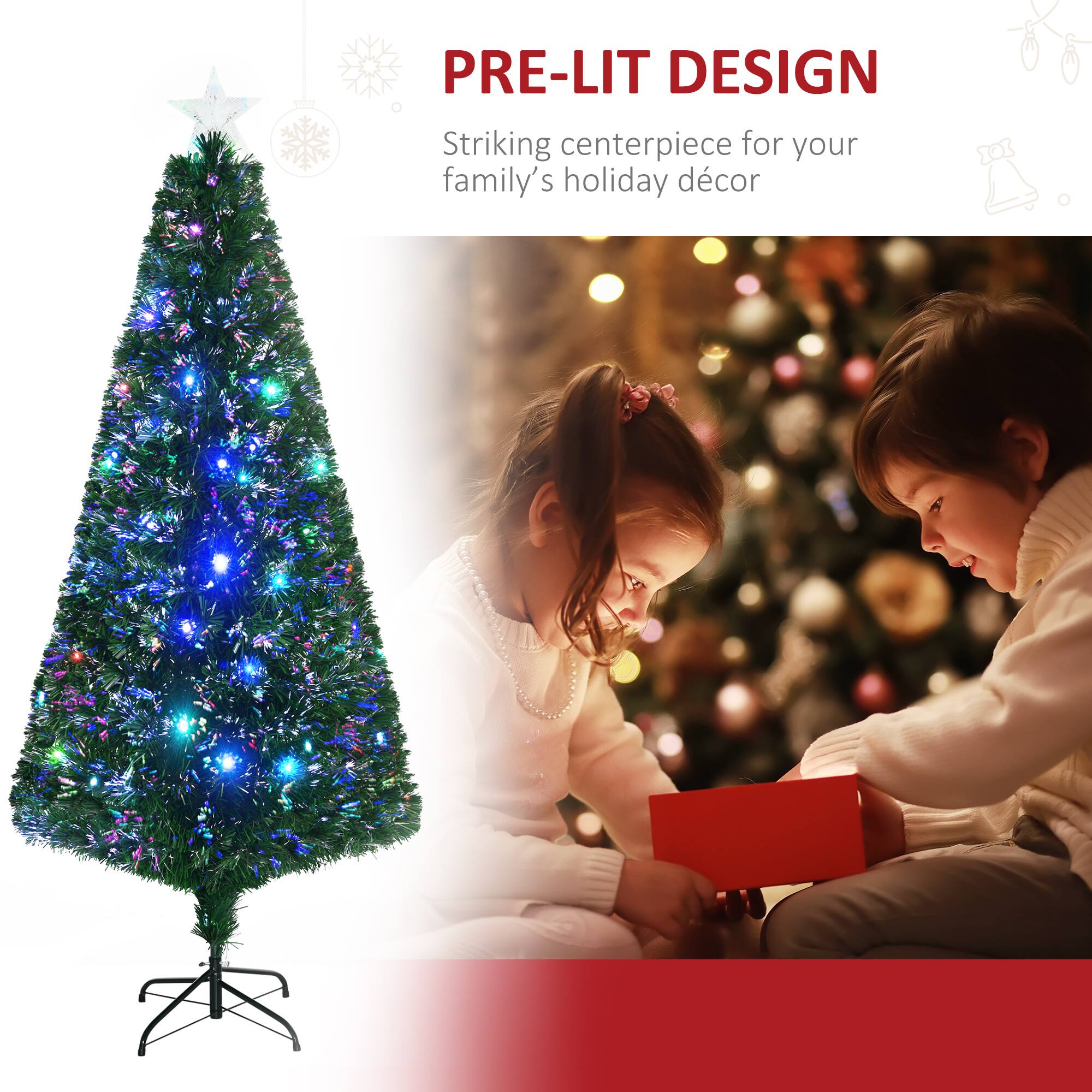 PRE-LIT DESIGN  
Striking centerpiece for your family's holiday décor