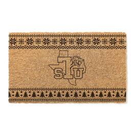 Jardine - Texas Southern Tigers 18" x 30" Holiday Coir Doormat - Brown