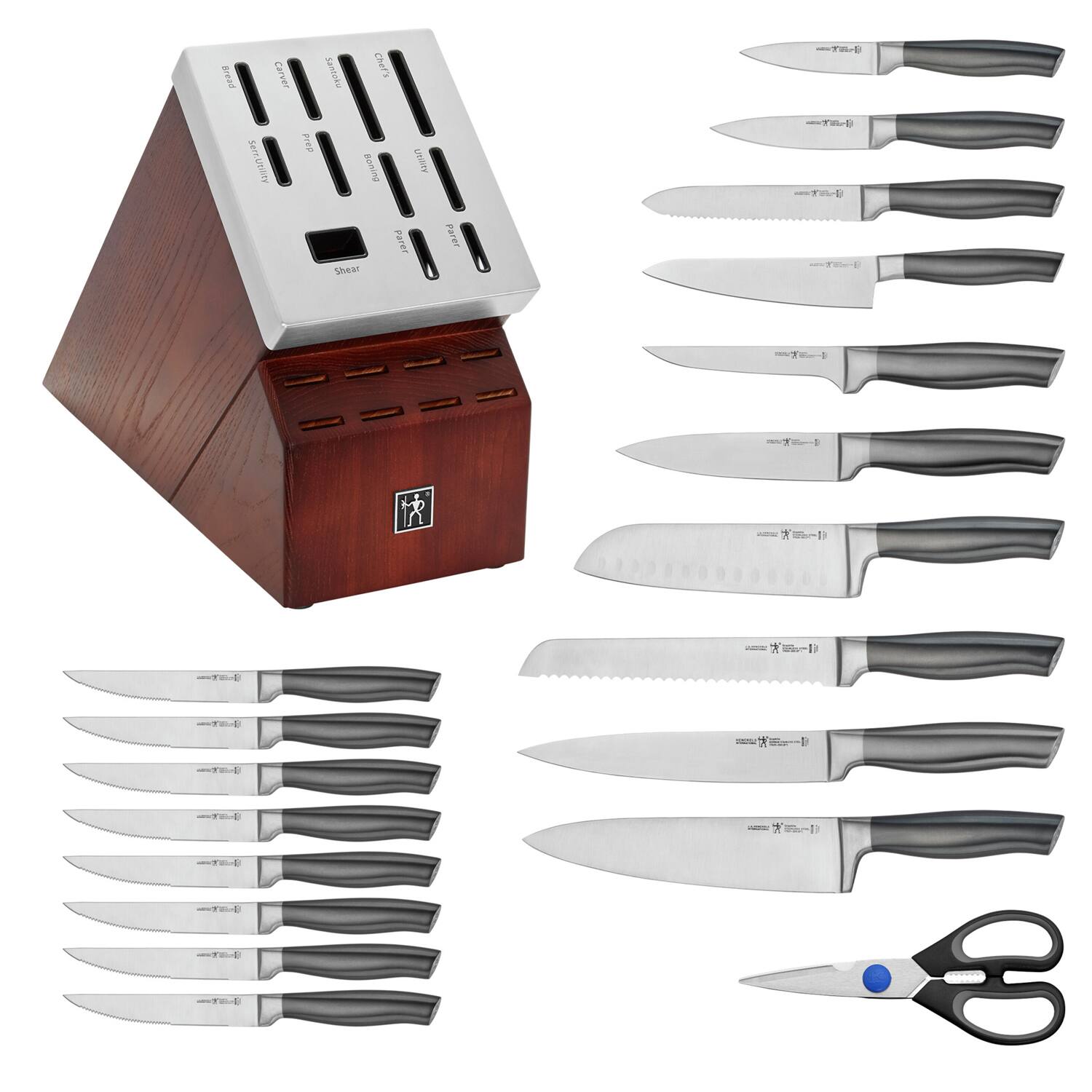 Bread Carver  
Santoboy Chef's Serubiley  
Boming Shear  
Universal Parer  
Parer  

1)