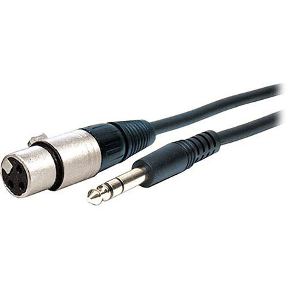 Front. Comprehensive - Comprehensive Standard Series XLR Jack to Stereo 1/4" Plug Audio Cable 10'.