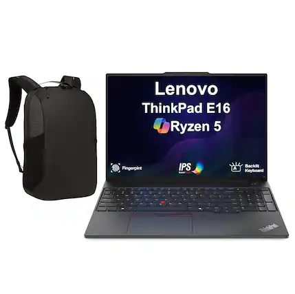 Lenovo ThinkPad E16 Ryzen 5
Fingerprint
IPS SuperCLEAR
Backlit Keyboard