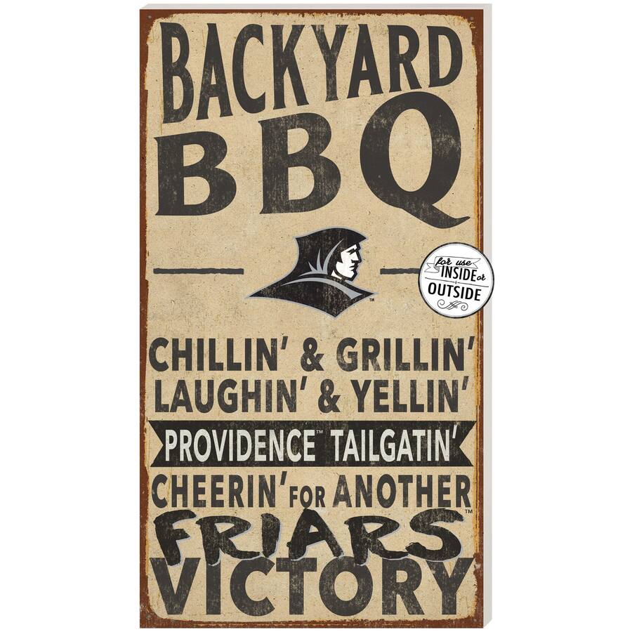 Friars Sign Jardine Providence Friars 11'' x 20'' Indoor/Outdoor BBQ Sign Brown ...