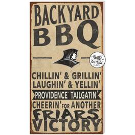 Jardine - Providence Friars 11'' x 20'' Indoor/Outdoor BBQ Sign - Brown