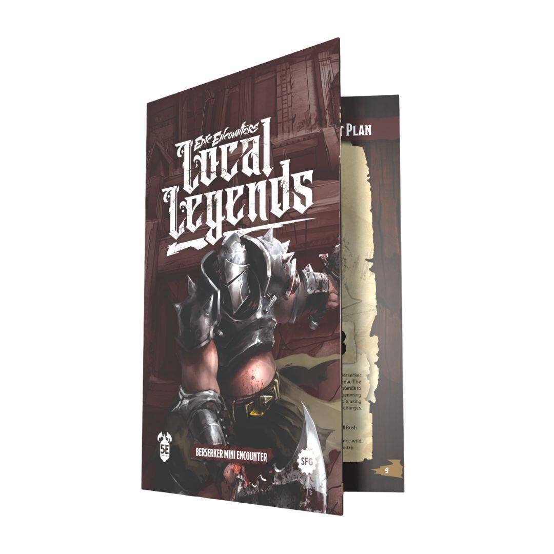 **Berserker Mini Encounter**

**Local Legends**

**5E**

**SFG**

**Plan**

**Berserker: The berserker is a surviving enemy using charges. He will rush and be wild and angry.**