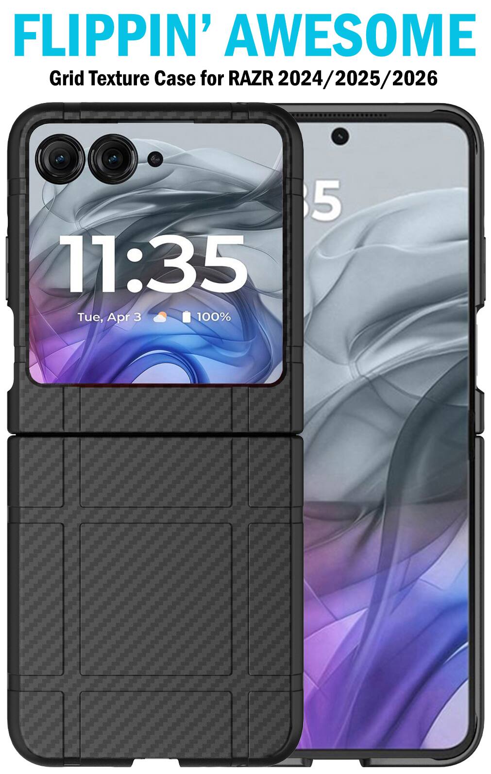 FLIPPIN' AWESOME Grid Texture Case for RAZR 2024/2025/2026

11:35 Tue, Apr 3 100%