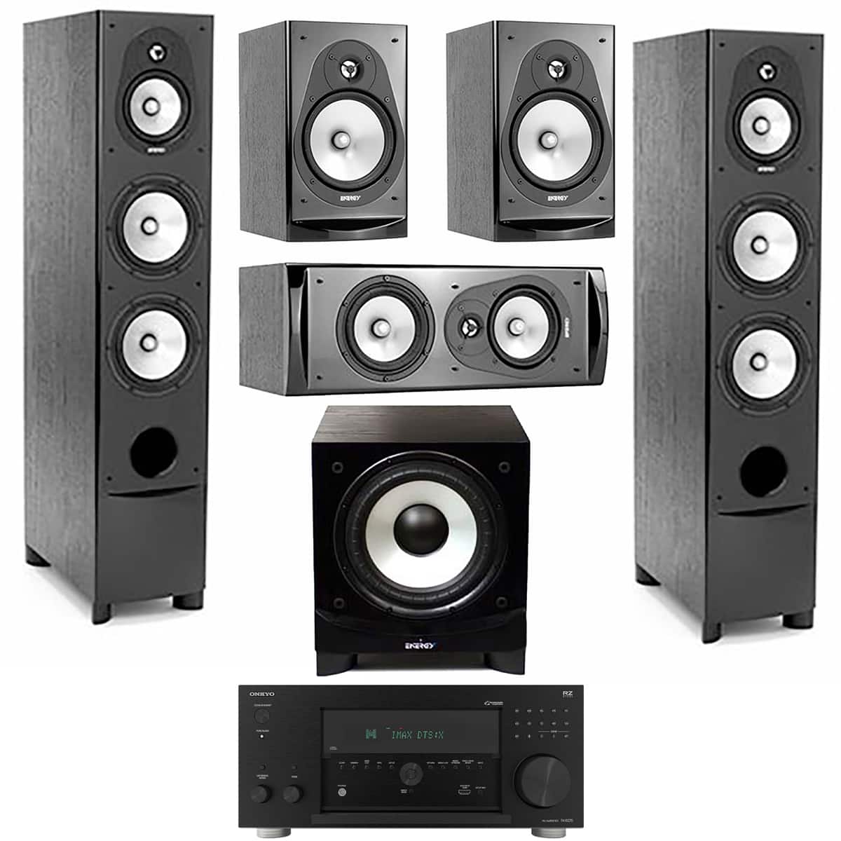 Energy - Connoisseur 5.1 Home Theater System, with 2x CF-70 6.5" Floorstanding Speaker, CC-10 Center Channel Speaker, 2x
