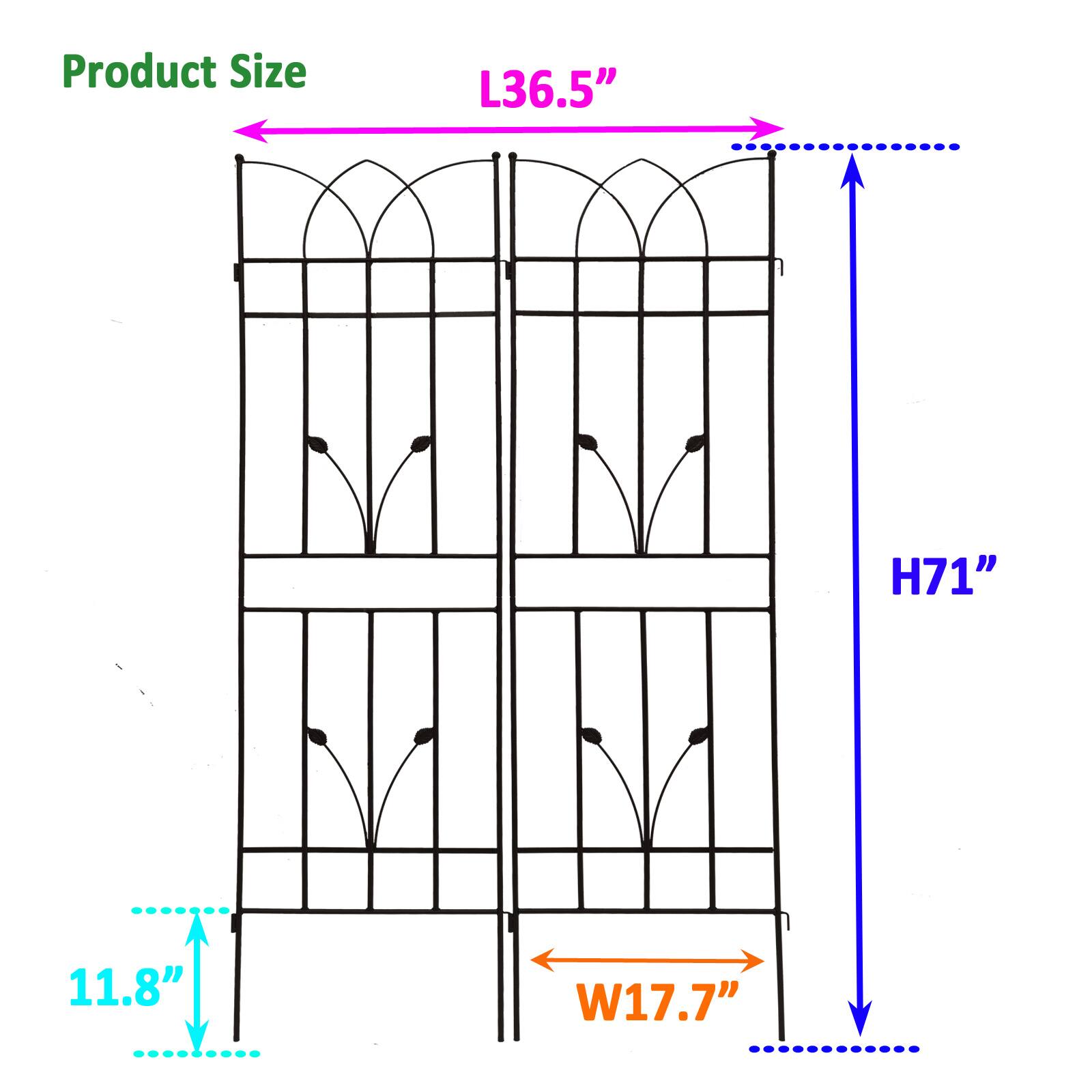 Product Size  
L36.5" H71" W17.7" 11.8"