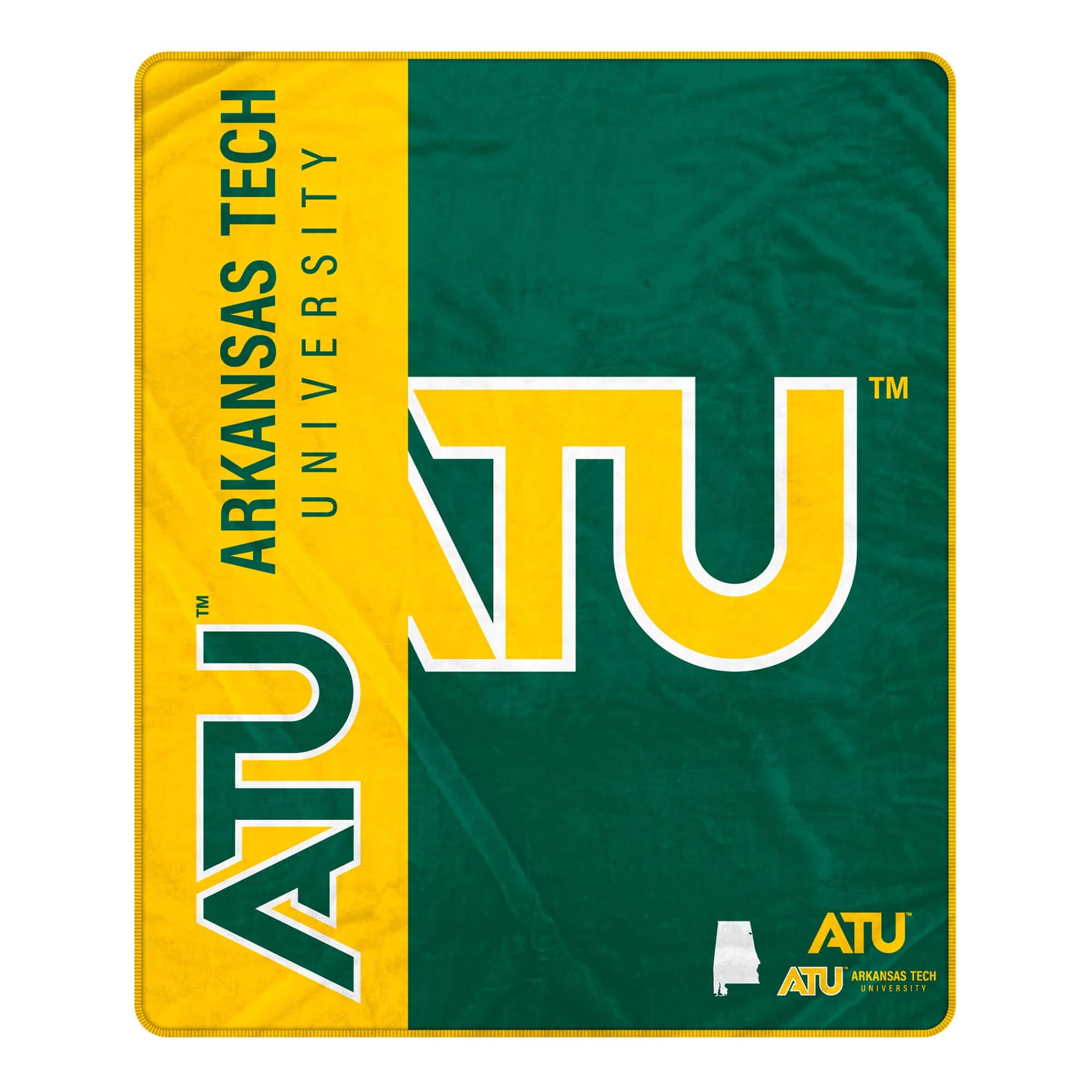 Pegasus - Arkansas Tech 50" x 60" Endzone Ultra Soft Throw Blanket - Multicolor
