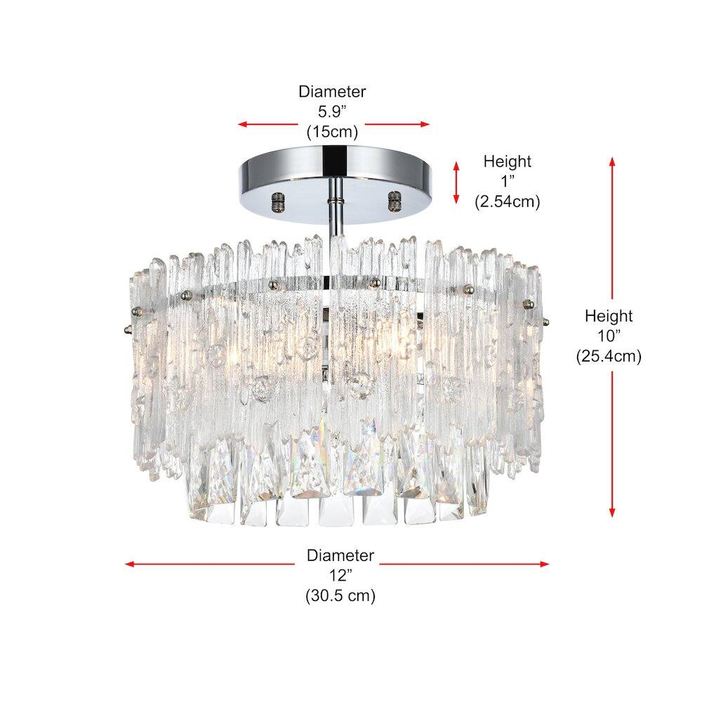Diameter 5.9" (15cm)  
Height 1" (2.54cm)  
Height 10" (25.4cm)  
Diameter 12" (30.5 cm)