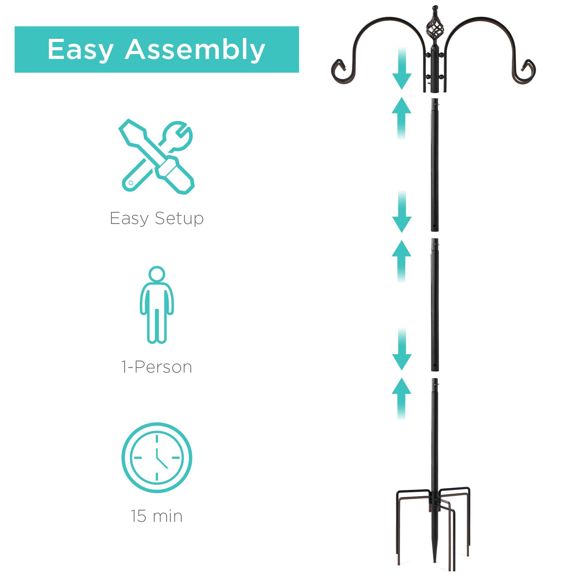 Easy Assembly

- Easy Setup
- 1-Person
- 15 min