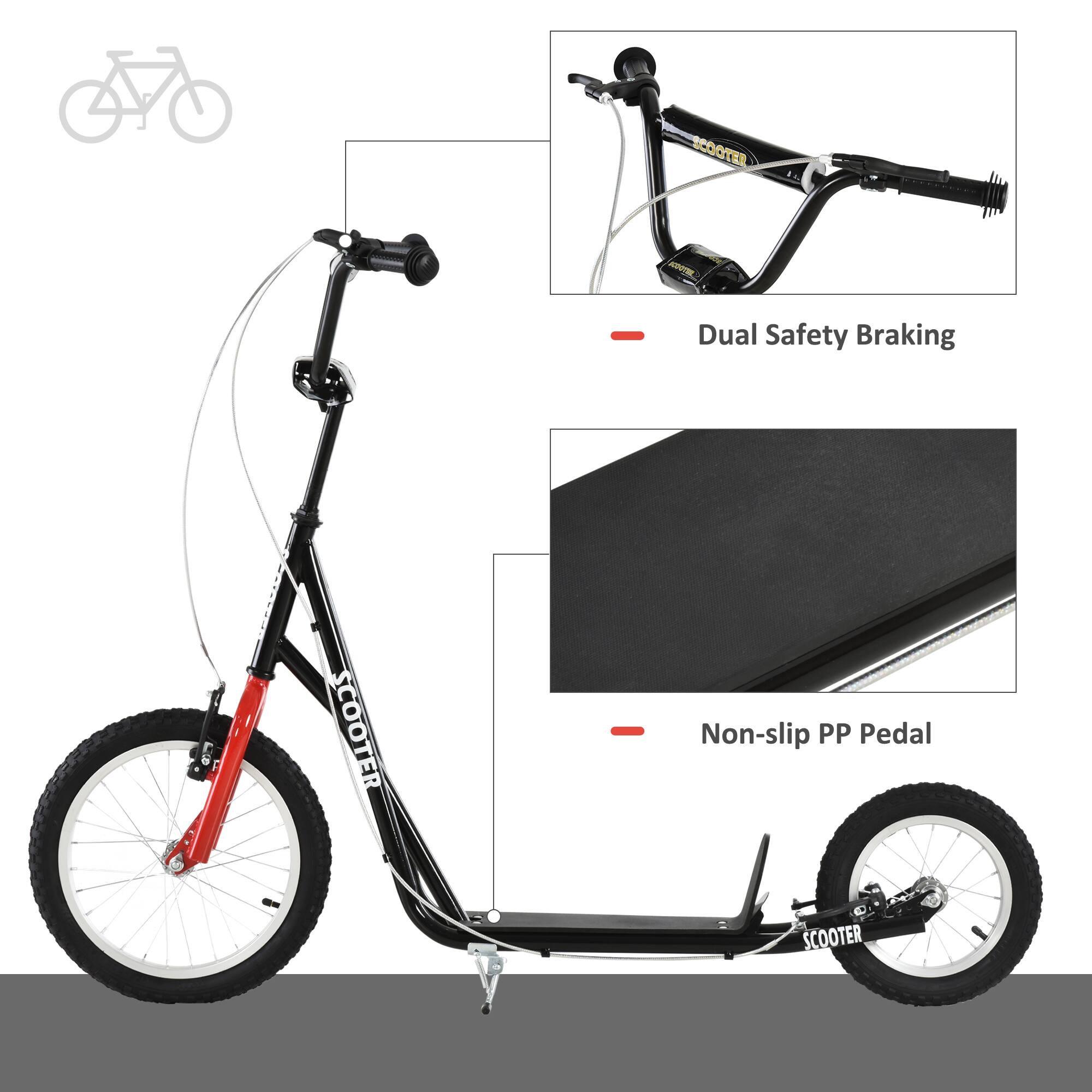 SCOOTER  
- Dual Safety Braking  
- Non-slip PP Pedal