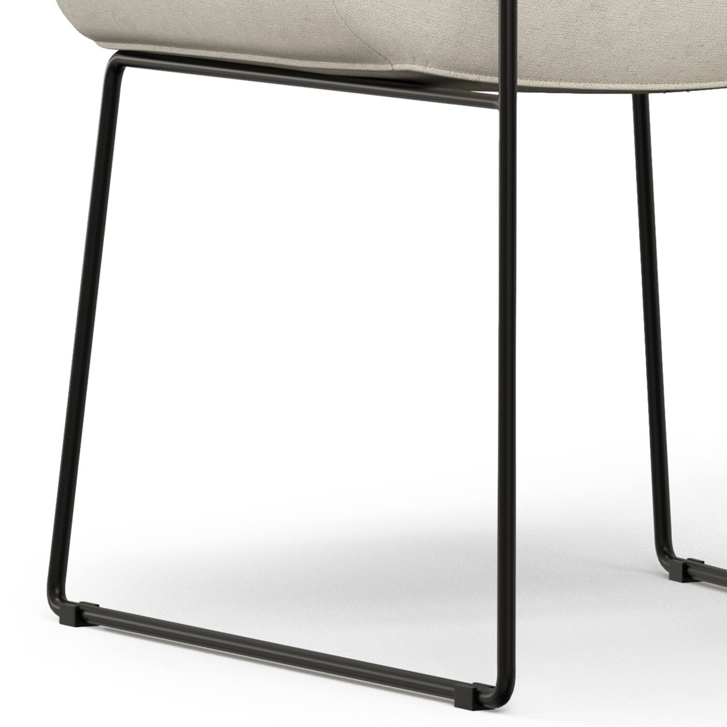 Alt View 4. Simpli Home - Corina Dining Chair (Set of 2) in Natural Linen Look Fabric - Natural.