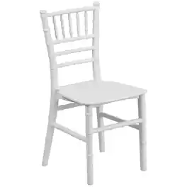 Flash Furniture - Child’s Resin Party and Event Chiavari Chair for Commercial & Residential Use - White