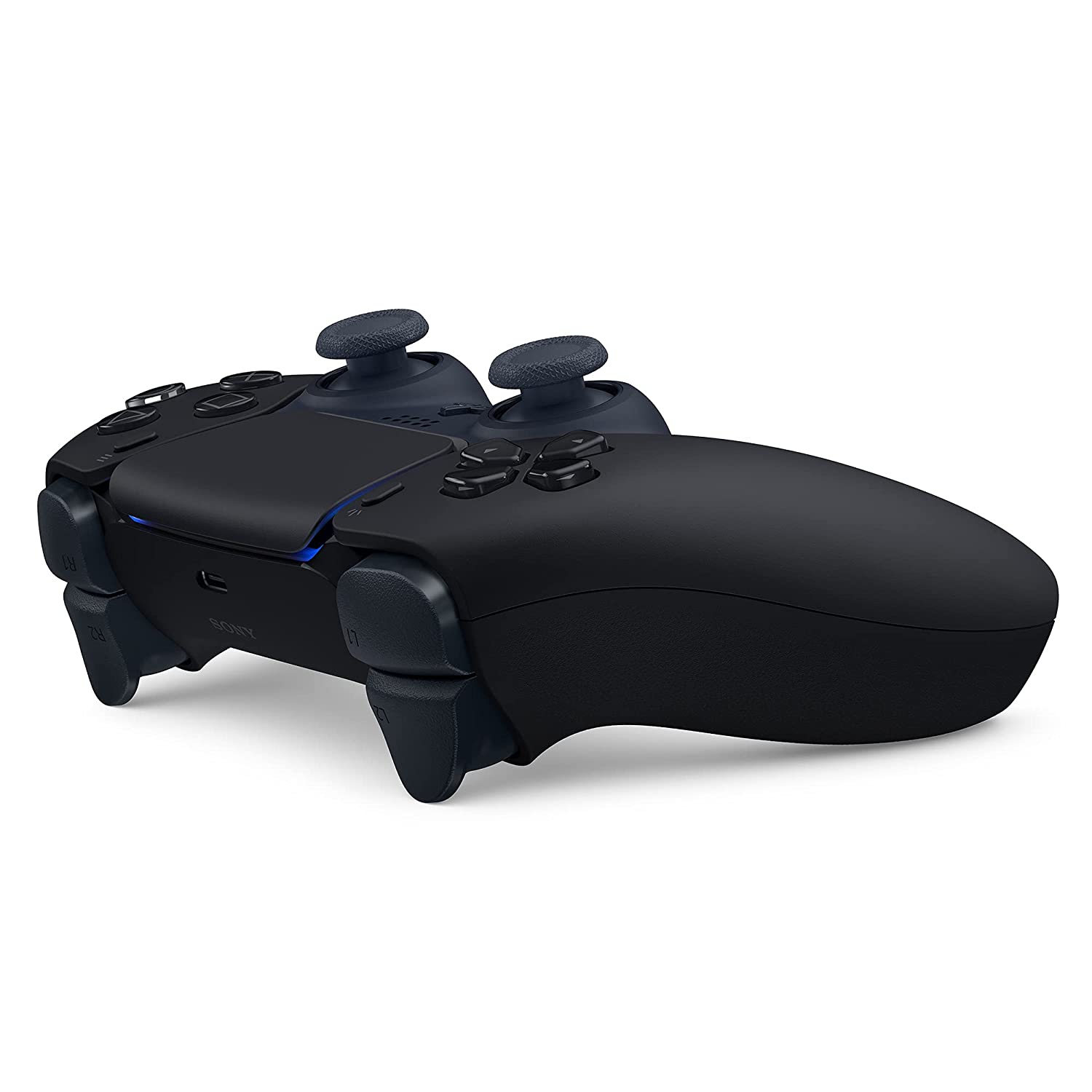 Back. Sony - Sony PlayStation 5 DualSense Wireless Controller with MightySkins Custom Decal Skin Voucher - Midnight Black - Midnight Black.