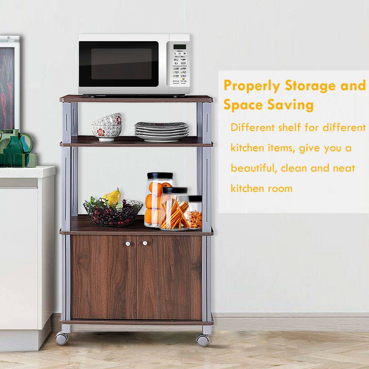 Properly Storage and Space Saving

Different shelf for different kitchen items, give you a beautiful, clean and neat kitchen room