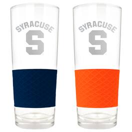 Great American Products - Syracuse Orange 22oz. Logo Score Pint Glass Two-Piece Set - Multicolor