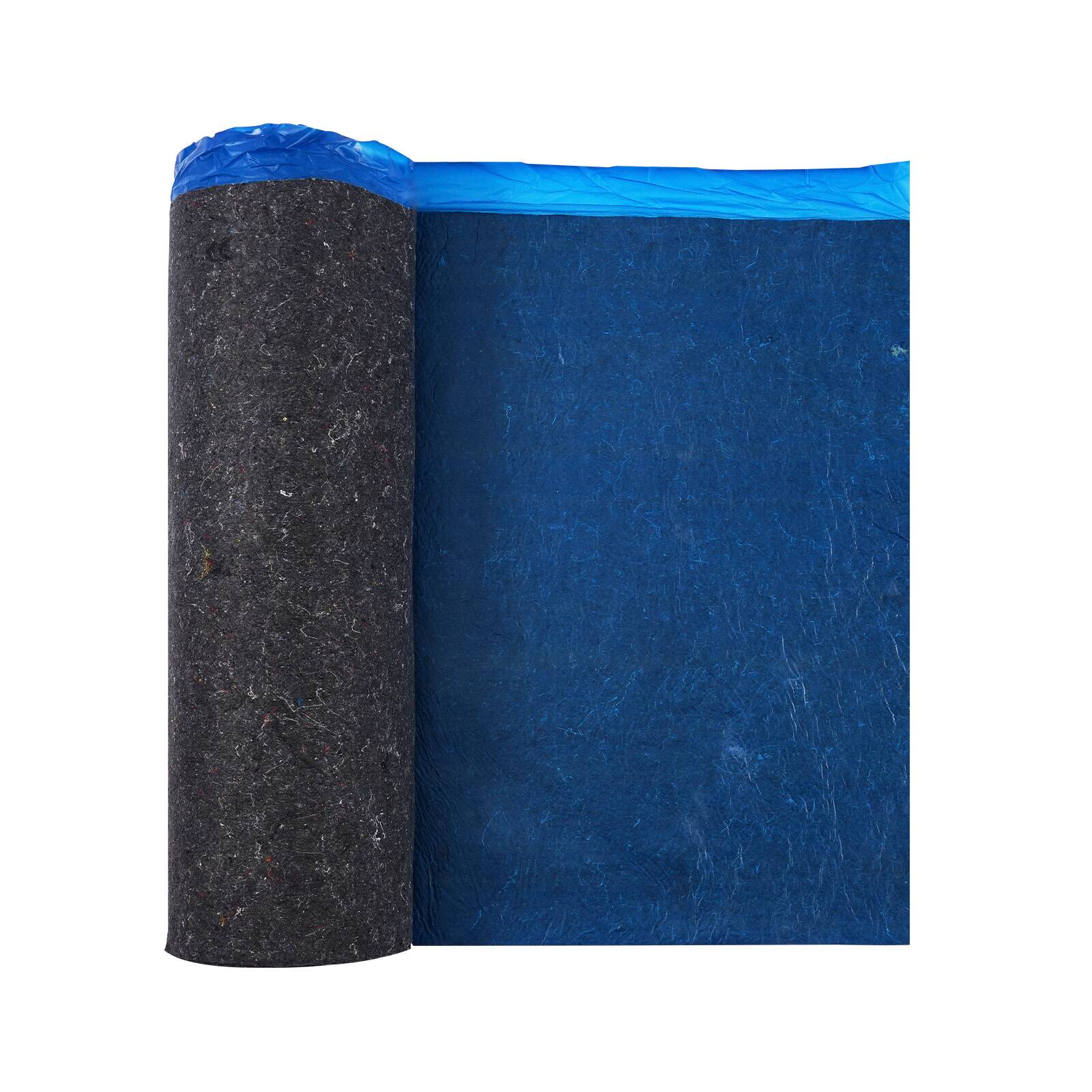 Alt View 5. VEVOR - Floor Underlayment 400 sq. ft, 3mm Laminate Flooring Padding with Attached Vapor Barrier, Heavy Duty Fiber+PE Film - Blue.