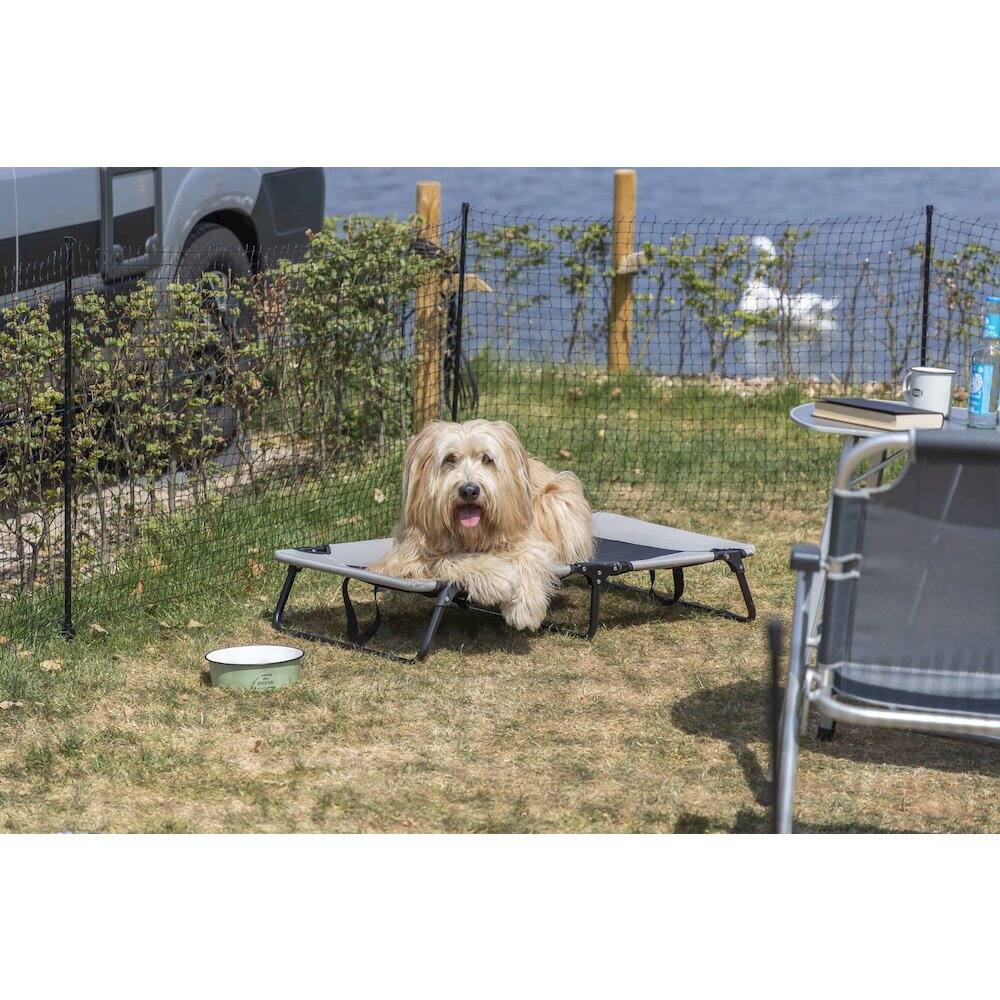 Alt View 2. TRIXIE - Portable Pet Fence, Mesh Dog Playpen, Outdoor Camping Fence, Easy to Transport - Black.