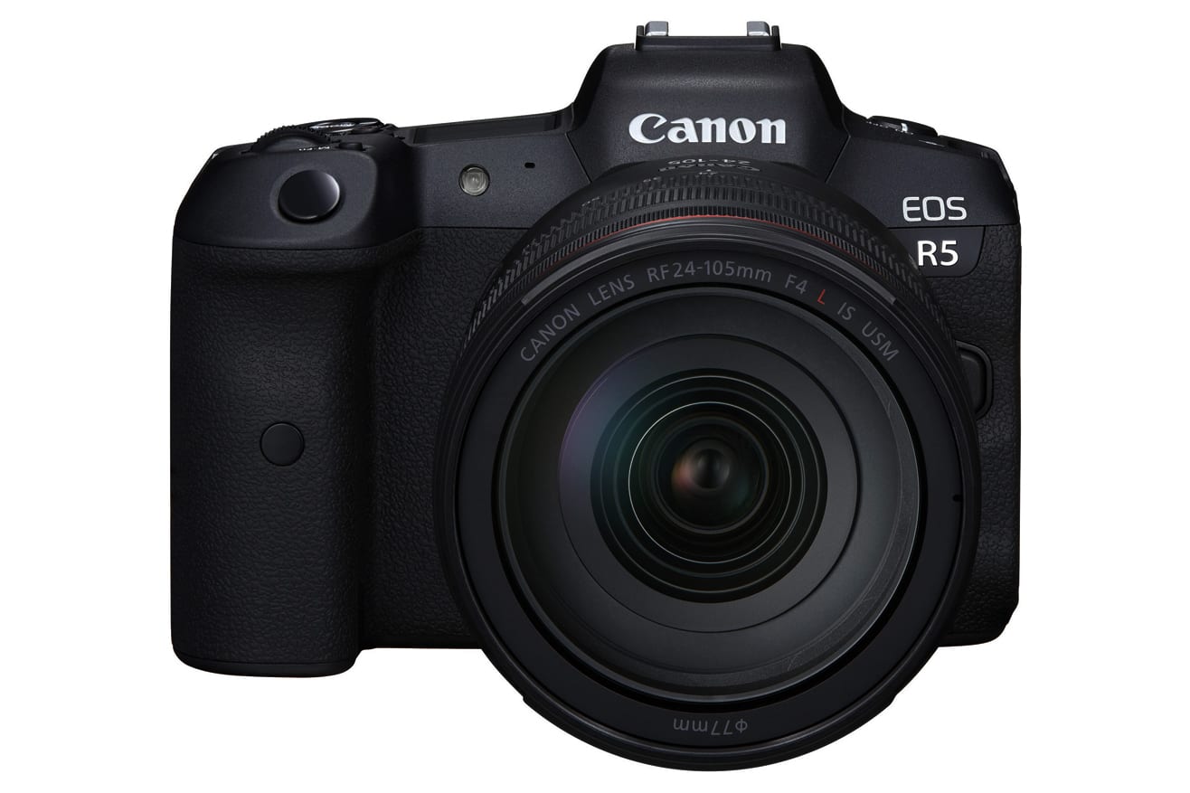Canon - EOS R5 Full Frame Mirrorless Camera + RF 24-105mm F4 L is USM Lens Kit (International Model)