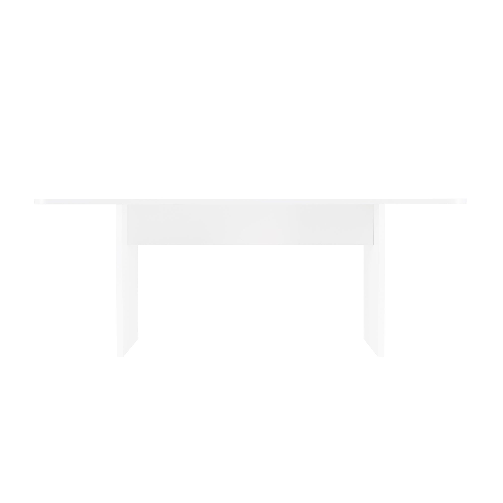 Alt View 4. Manhattan Comfort - Ella Modern 79" Dining Table - White.